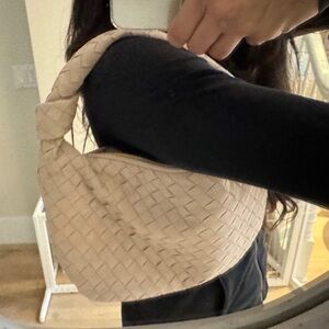 Inspired bottega Jodie bag beige suede